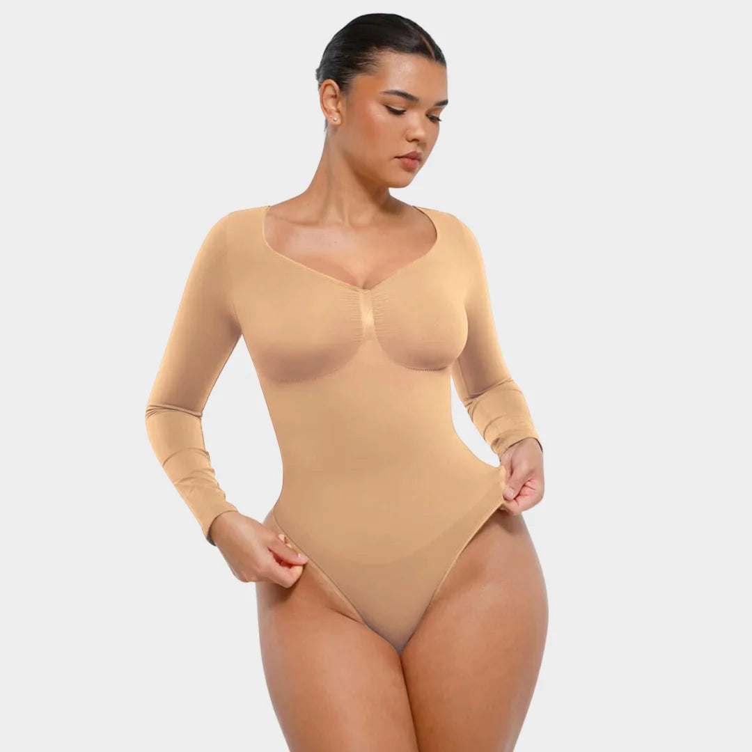 BODYSUIT MOLDEADOR MANGA LARGA | SHAPEWEAR